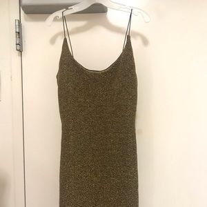 Bodycon gold shinmer dress